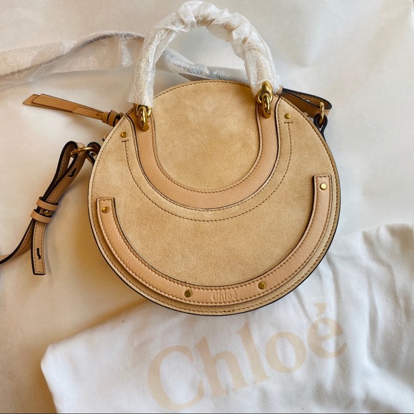 Chloe Small Pixie Round Bag in Biscuit Pink - Picture 7 of 16